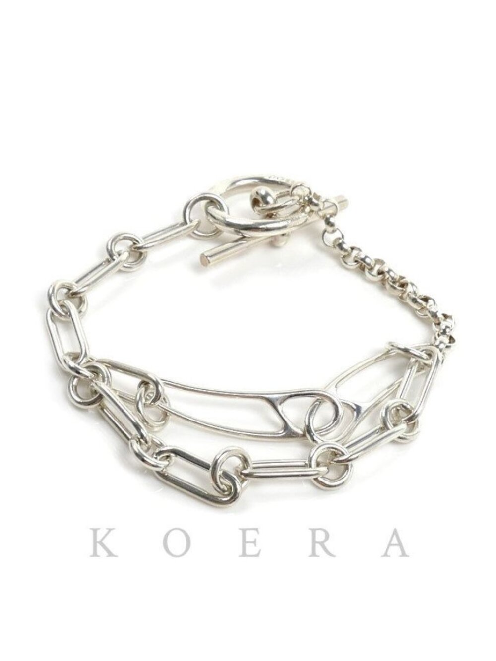 Hermes 925 Sterling Silver Chaine D'ancre Punk PM Bracelet